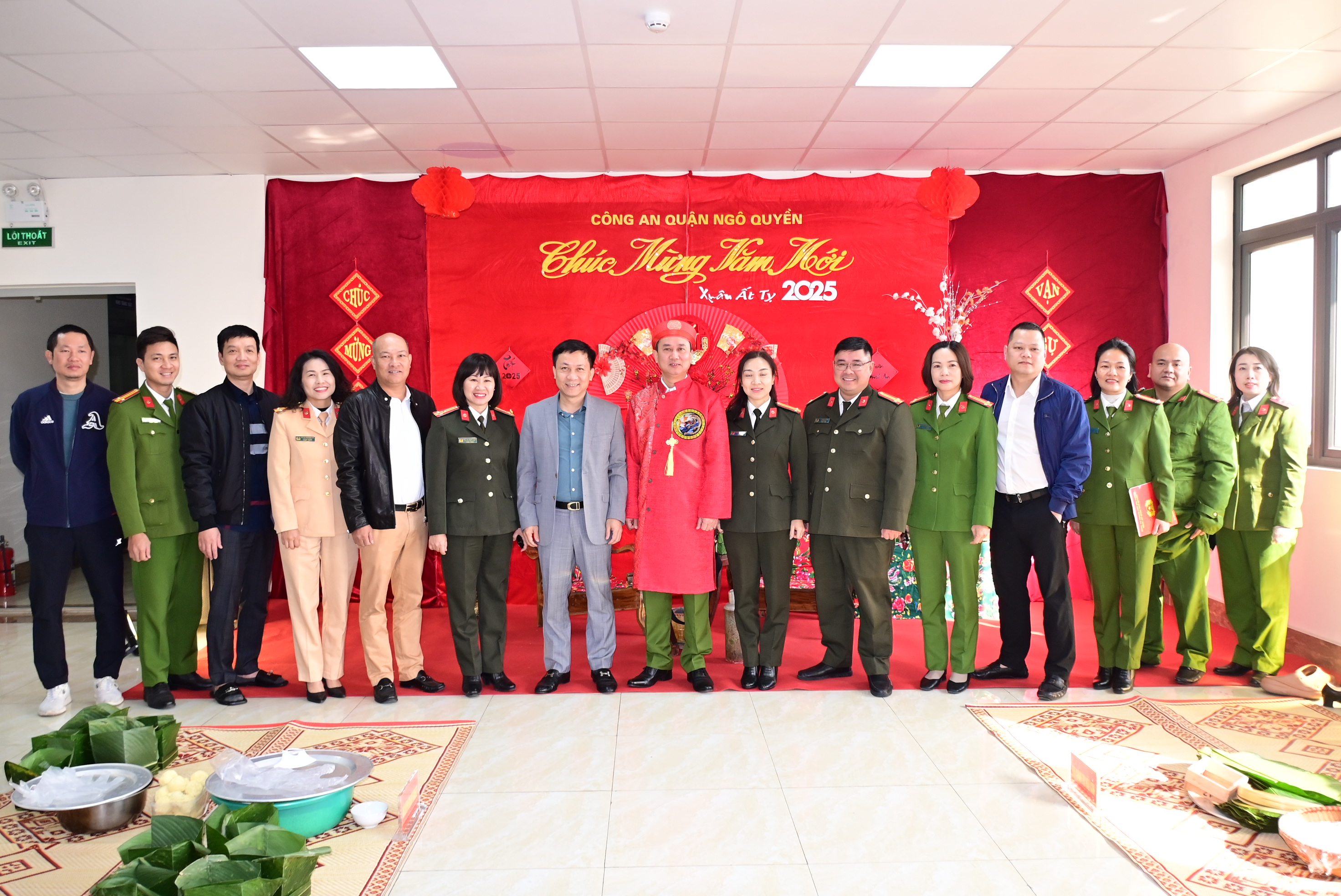 Công an quận Ngô Quyền: Tổ chức Hội thi gói bánh chưng chào xuân Ất Tỵ -2025